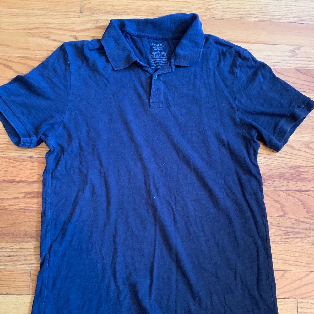 Vince Short Sleeve Polo (Dark Blue) M (US)